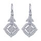 Gabriel Fashion 14 Karat Lusso Diamond Leverback Earrings EG12307W45JJ