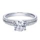 Gabriel 14 Karat Contemporary Engagement Ring ER8002W44JJ