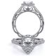Verragio Venetian-5057PEAR Platinum Engagement Ring