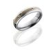 Lashbrook 5DGE11-M14KWSH Satin-Polish Titanium Mokume Gane Wedding Ring or Band