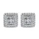Gabriel Fashion 14 Karat Clustered Diamonds Stud Earrings EG11739W44JJ