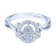 Gabriel Fashion 14 Karat Clustered Diamonds Ladies' Ring LR50330W45JJ