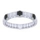 Gabriel Fashion Silver Two-Tone Envy Bangle Bracelet BG3369-65MXJBS
