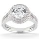 Taryn Collection Platinum Diamond Engagement Ring TQD 7768
