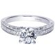 Gabriel 14 Karat Contemporary Engagement Ring ER7903W44JJ