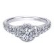 Gabriel 14 Karat Contemporary Engagement Ring ER910219W44JJ