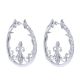 Gabriel Fashion Silver Hoops Hoop Earrings EG12027SVJWS