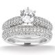 Taryn Collection Platinum Diamond Engagement Ring TQD A-1111