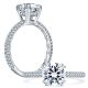 A.JAFFE Platinum Classic Engagement Ring ME1841Q
