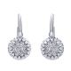 Gabriel Fashion 14 Karat Clustered Diamonds Leverback Earrings EG12291W45JJ