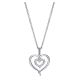 Gabriel Fashion Silver Eternal Love Heart Necklace NK4084SV5JJ