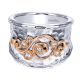 Gabriel Fashion Silver / 18 Karat Two-Tone Byblos Ladies' Ring LR6115MK5JJ