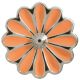 Endless Jewelry Coral Daisy Sterling Silver Charm 41255-4