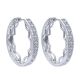 Gabriel Fashion Silver Hoops Hoop Earrings EG12014SV5JJ