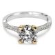 Tacori Platinum Simply Tacori Solitaire Engagement Ring 2561PKRD