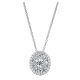 Gabriel Fashion 14 Karat Clustered Diamonds Necklace NK3846W44JJ