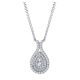 Gabriel Fashion 14 Karat Clustered Diamonds Necklace NK3095W44JJ