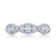 2644B12 Platinum Tacori Classic Crescent Diamond Wedding Ring