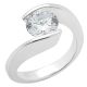 Taryn Collection Platinum Diamond Engagement Ring TQD 6087