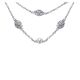 Gabriel Fashion Silver / 18 Karat Two-Tone Roaring 20's Diamond By The Yard Necklace NK3428MYJPL