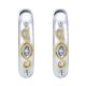 Gabriel Fashion Silver / 18 Karat Two-Tone Huggies Huggie Earrings EG10995MY5JJ