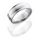 Lashbrook CC8RED Satin-Polish Cobalt Chrome Wedding Ring or Band