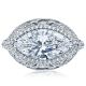 HT2612MQ16X8 Platinum Tacori RoyalT Engagement Ring