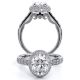 Verragio Insignia-7101OV Platinum Engagement Ring