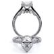 Verragio Insignia-7102PEAR Platinum Engagement Ring