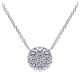 Gabriel Fashion 14 Karat Clustered Diamonds Necklace NK4472W45JJ