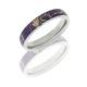 Lashbrook 4HR(1)3G-RT/APPURPLE POLISH Titanium Wedding Ring or Band