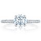 HT254515RD65 Platinum Tacori Petite Crescent Engagement Ring