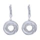 Gabriel Fashion Silver Contemporary Drop Earrings EG12103SVJWS