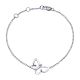 Gabriel Fashion Silver Floral Chain Bracelet TB3218SVJWS