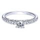 Gabriel 14 Karat Contemporary Engagement Ring ER98701W44JJ