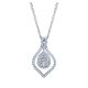 Gabriel Fashion 14 Karat Clustered Diamonds Necklace NK3039W44JJ
