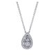 Gabriel Fashion 14 Karat Clustered Diamonds Necklace NK3623W45JJ