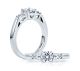 A.JAFFE 18 Karat Classic Engagement Ring ME1703