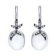 Gabriel Fashion Silver Cirque Drop Earrings EG12249SVJMC