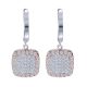 Gabriel Fashion 14 Karat Two-Tone Pave Drop Earrings EG11215T45JJ