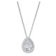 Gabriel Fashion 14 Karat Clustered Diamonds Necklace NK3789W45JJ