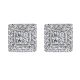 Gabriel Fashion 14 Karat Clustered Diamonds Stud Earrings EG11740W44JJ