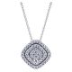 Gabriel Fashion 14 Karat Clustered Diamonds Necklace NK3687W44JJ
