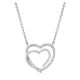 Gabriel Fashion 14 Karat Eternal Love Heart Necklace NK3947W45JJ