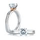 A.JAFFE Platinum Signature Engagement Ring MES581