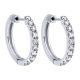 Gabriel Fashion 14 Karat Hoops Hoop Earrings EG10848W45JJ