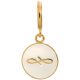 Endless Jewelry White Endless Coin Gold Plated Charm 53345-5