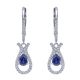 Gabriel Fashion 14 Karat Lusso Color Drop Earrings EG10120W45SB