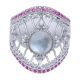 Gabriel Fashion Silver Art Nouveau Ladies' Ring LR50315SVJMC