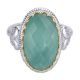 Gabriel Fashion Silver / 18 Karat Two-Tone Roman Ladies' Ring LR6109MYJXG